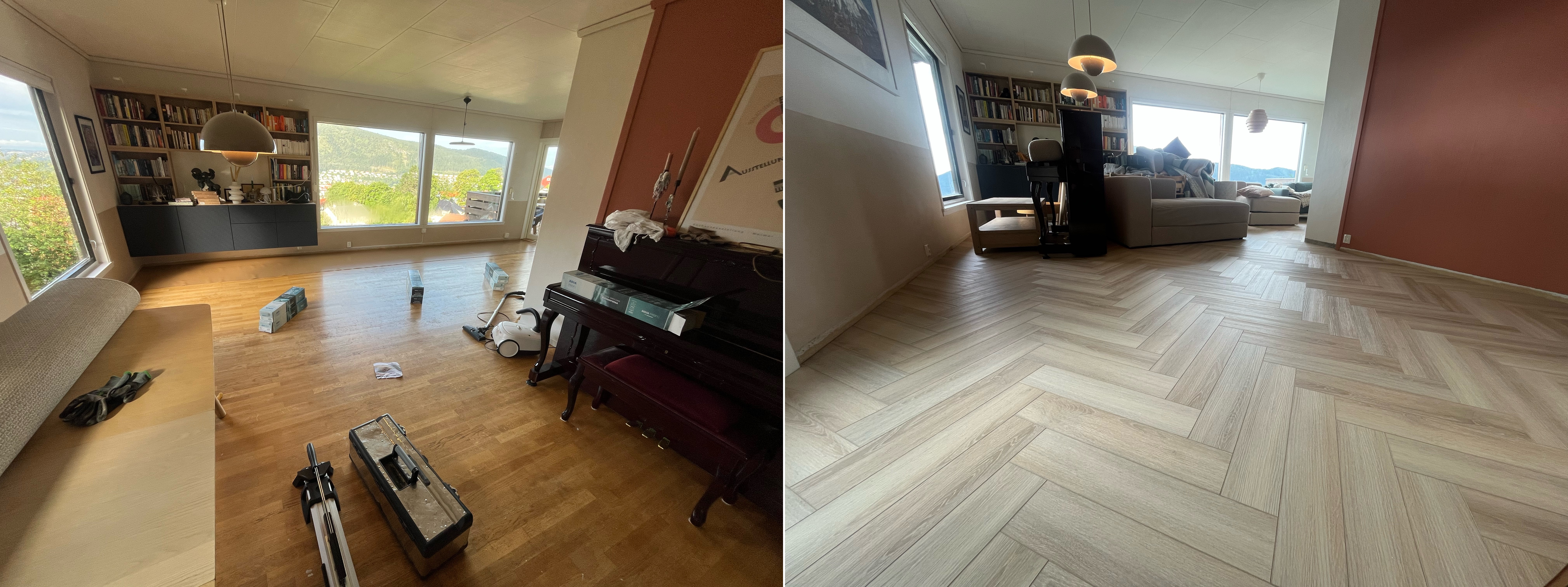 Metamorfose, 3-stav til fiskebein vinyl